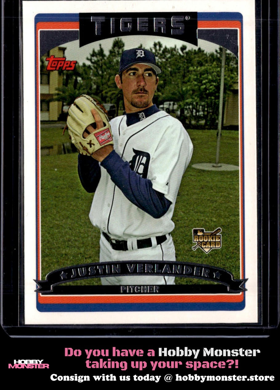 2006 Topps Justin Verlander Detroit Tigers