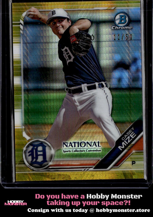 2019 Topps National Casey Mize Gold #/50 Detroit Tigers