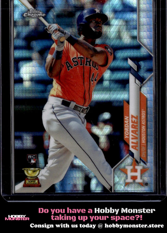 2020 Topps Chrome Yordan Alvarez Prism Refractor Rookie Houston Astros