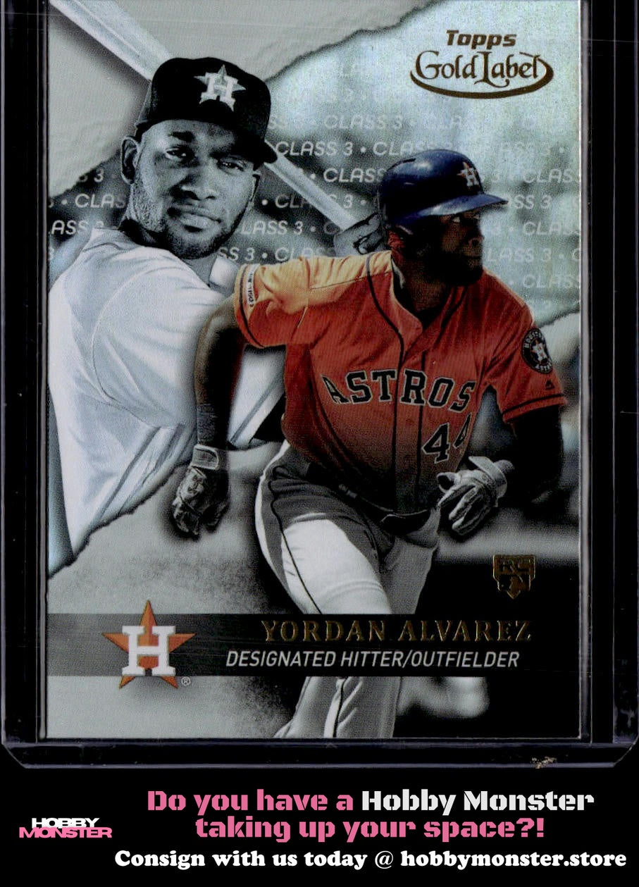 2020 Topps Gold Label Yordan Alvarez Class 3 SP Rookie Houston Astros