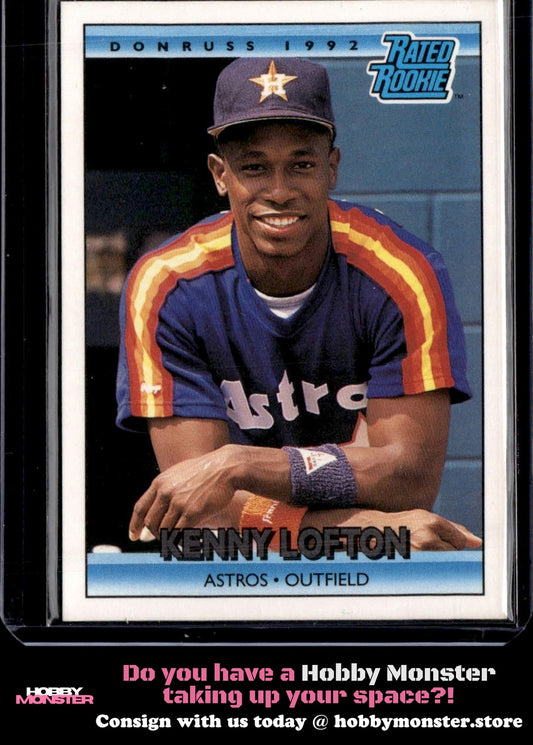 1992 Donruss Kenny Lofton Houston Astros