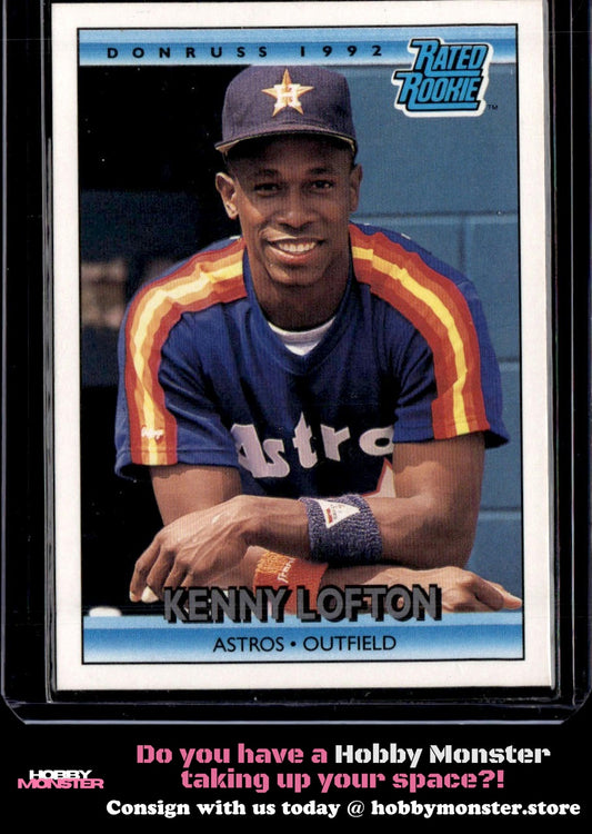 1992 Donruss Kenny Lofton Houston Astros D