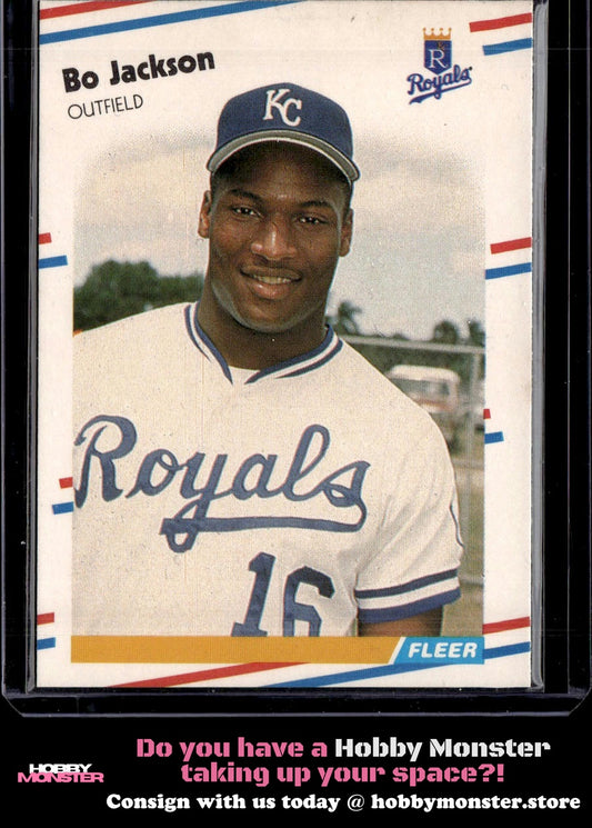 1988 Fleer Bo Jackson Kansas City Royals