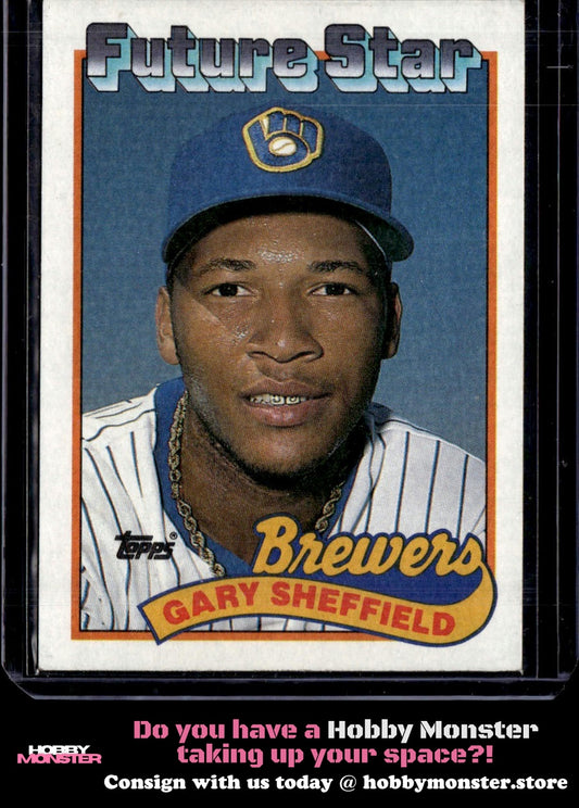 1989 Topps Gary Sheffield Future Stars Rookie Milwaukee Brewers