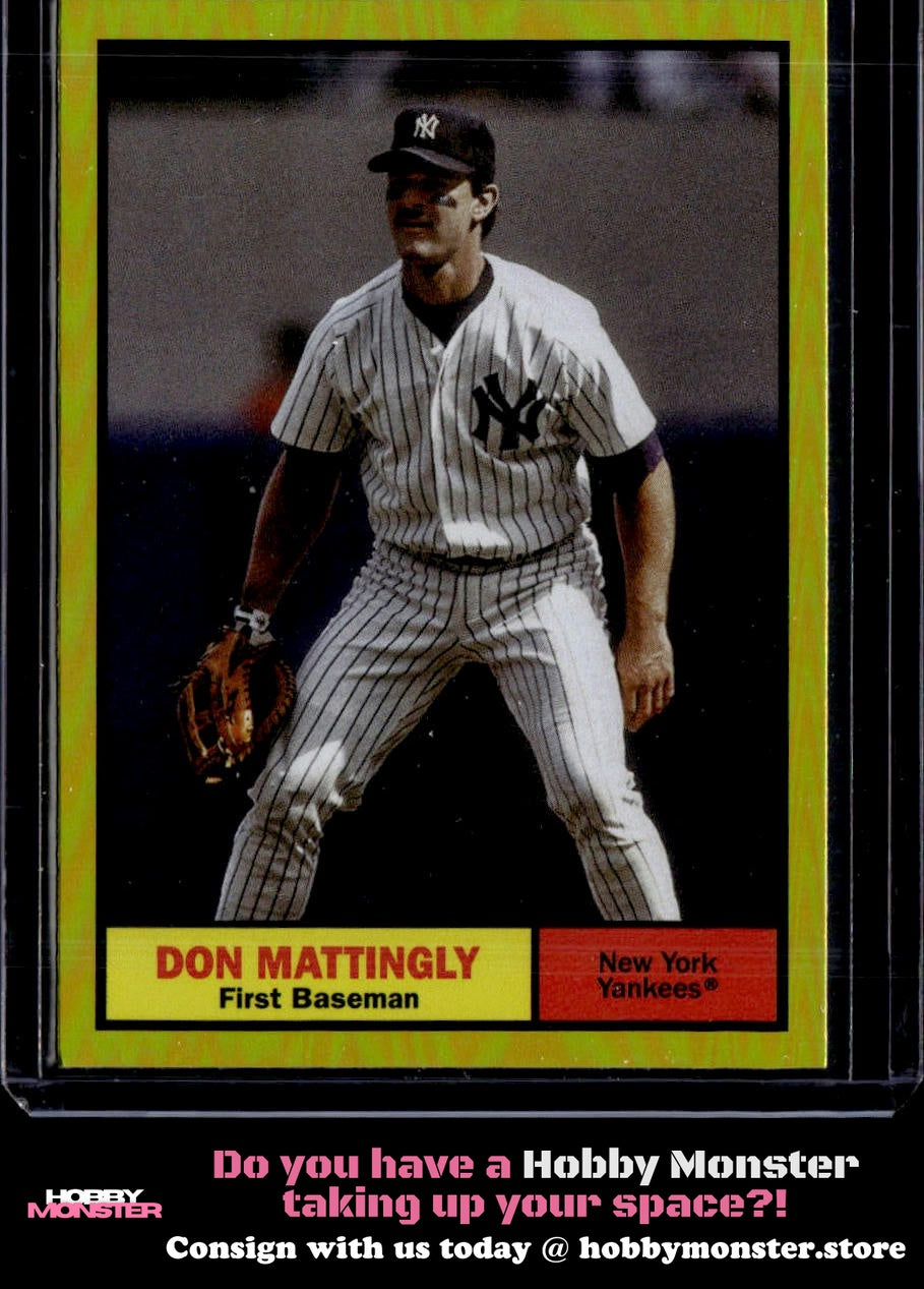 2024 Topps Archives Don Mattingly Yellow Foilboard New York Yankees