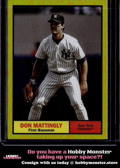 2024 Topps Archives Don Mattingly Yellow Foilboard New York Yankees