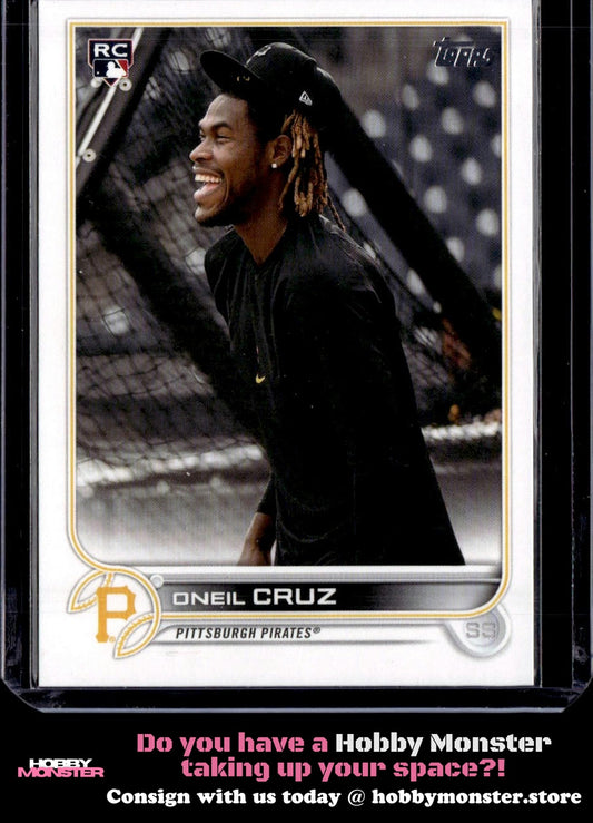 2022 Topps Oneil Cruz Rookie Image Variation SP Pittsburgh Pirates