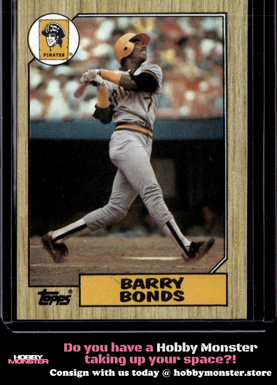 1987 Topps Barry Bonds Rookie Pittsburgh Pirates