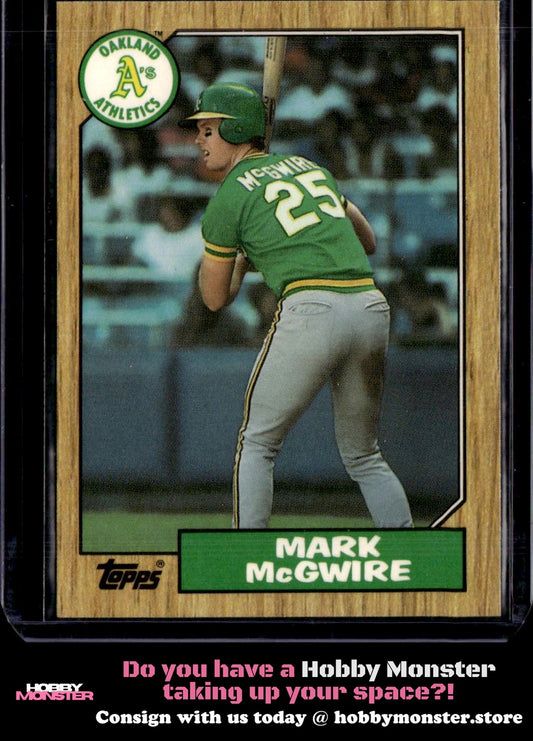 1987 Topps Mark McGwire Tiffany Oakland Athletics