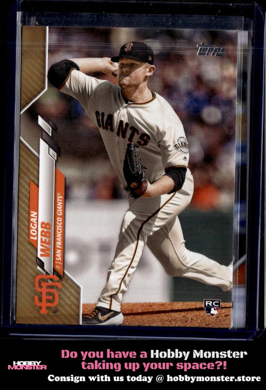 2020 Topps Logan Webb Gold Rookie #/2020 San Francisco Giants