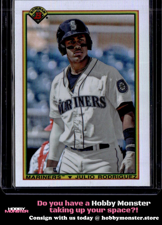 2020 Bowman Julio Rodriguez 1990 Bowman Seattle Mariners