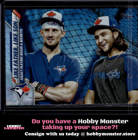 2020 Topps Like Father, Like Son Bichette Rainbow Foil  Blue Jays