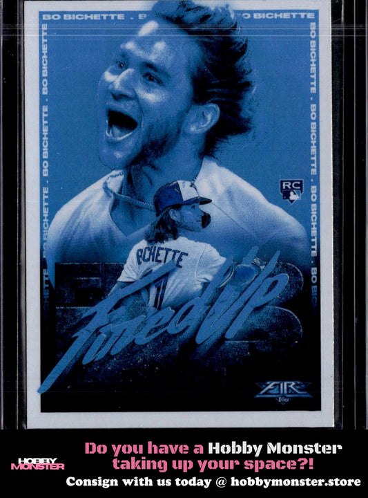 2020 Topps Fire Bo Bichette Fired Up Blue Chip Toronto Blue Jays