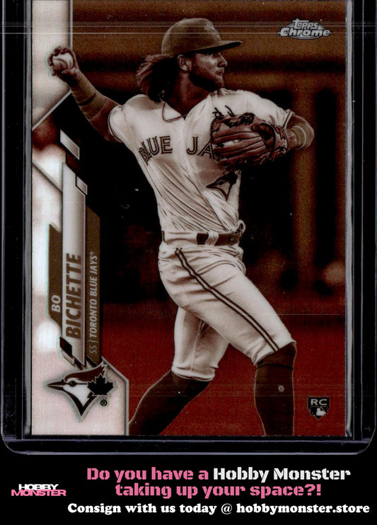 2020 Topps Chrome Bo Bichette Sepia Refractor Rookie Toronto Blue Jays