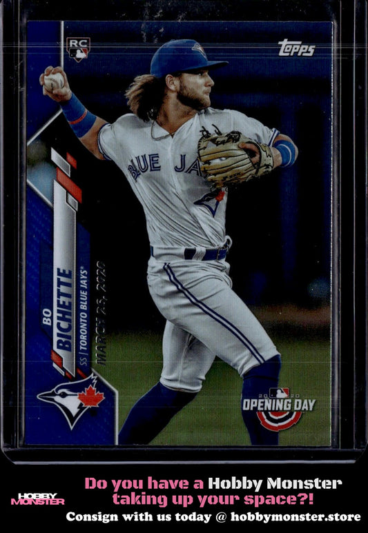 2020 Topps Opening Day Bo Bichette Blue Foil Blue Jays