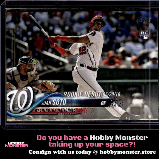 2018 Topps Update Juan Soto Washington Nationals B