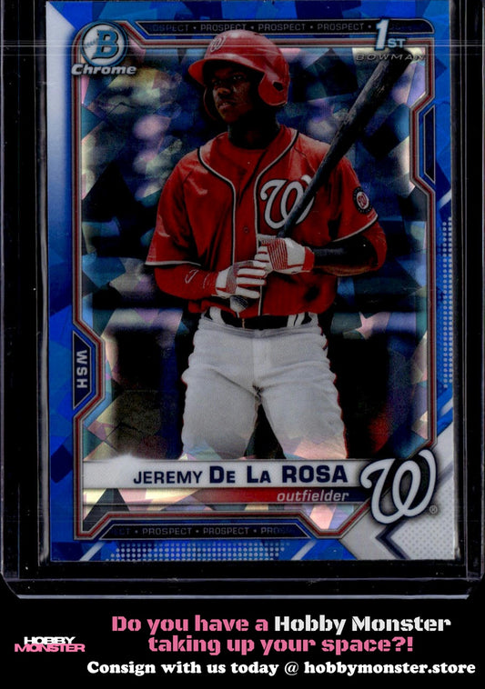 2021 Bowman Sapphire Edition Jeremy De La Rosa Washington Nationals