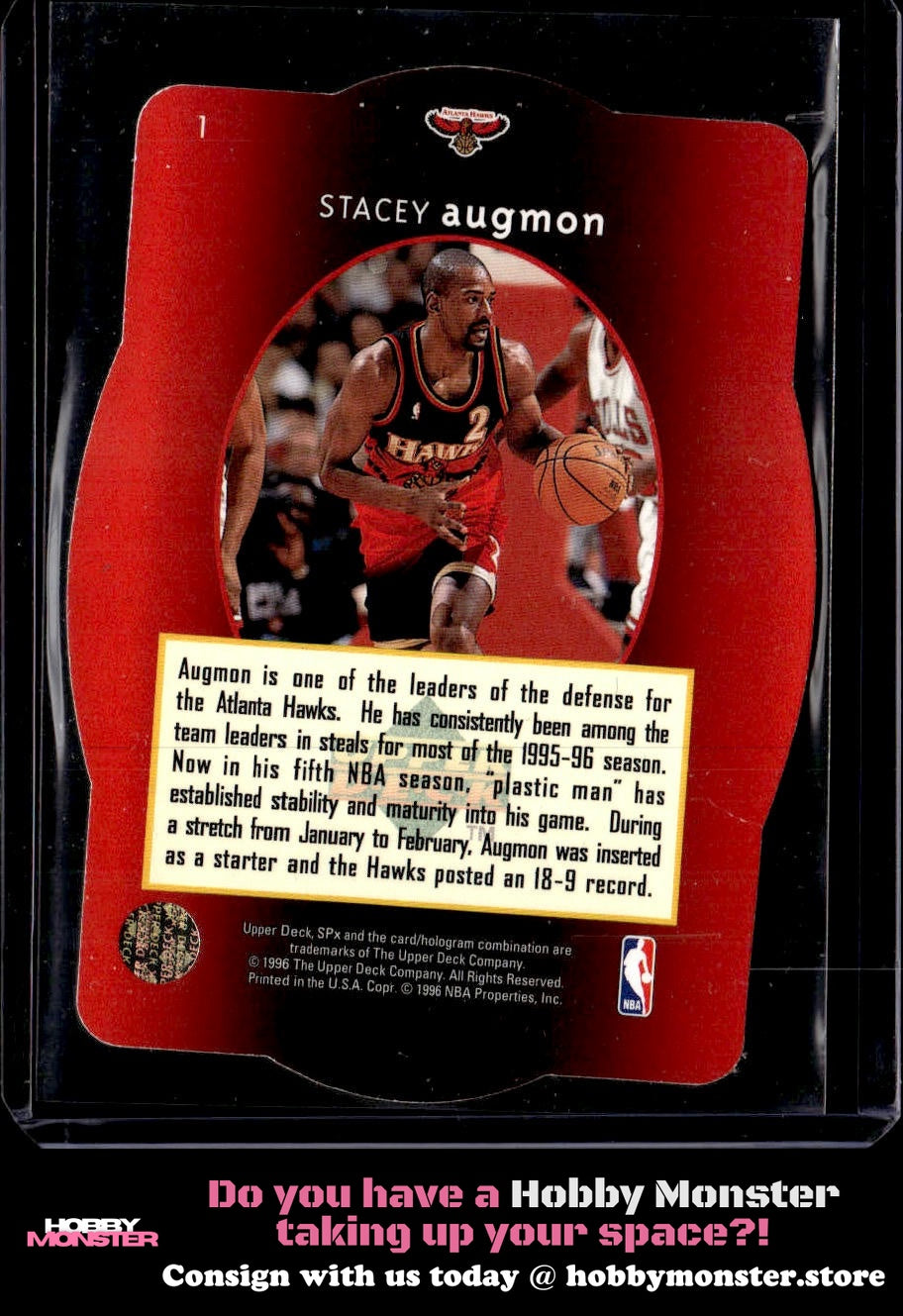 1996 SPx Stacey Augmon Atlanta Hawks