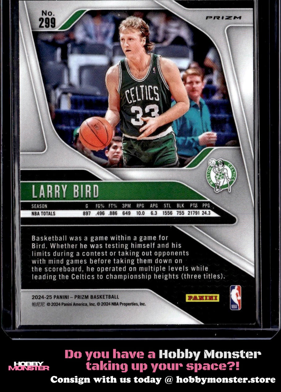 2024-25 Panini Prizm Larry Bird Prizms Ice Boston Celtics