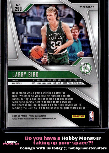 2024-25 Panini Prizm Larry Bird Prizms Ice Boston Celtics