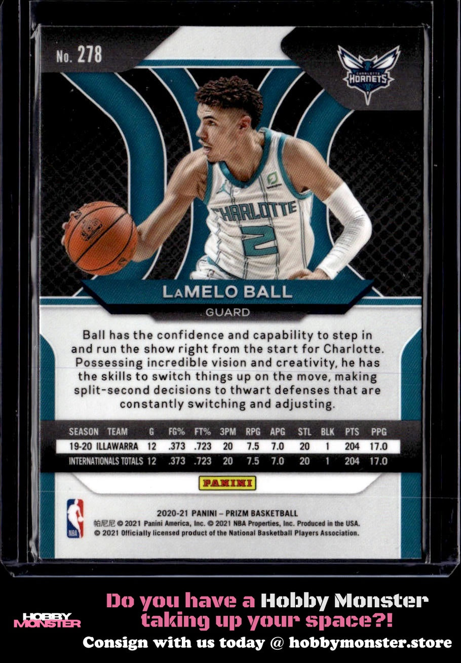 2020-21 Panini Prizm LaMelo Ball Rookie Charlotte Hornets