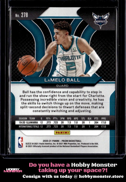 2020-21 Panini Prizm LaMelo Ball Rookie Charlotte Hornets