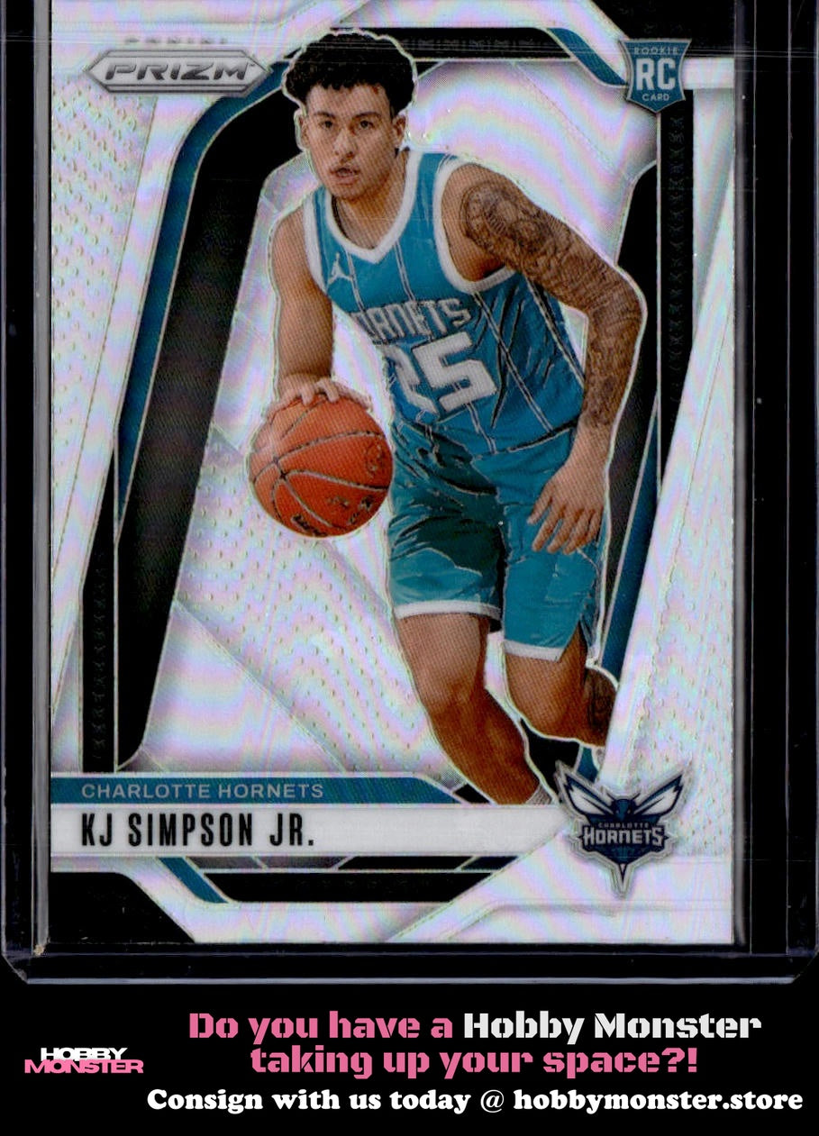 2024-25 Panini Prizm KJ Simpson Jr. Prizms Silver Charlotte Hornets
