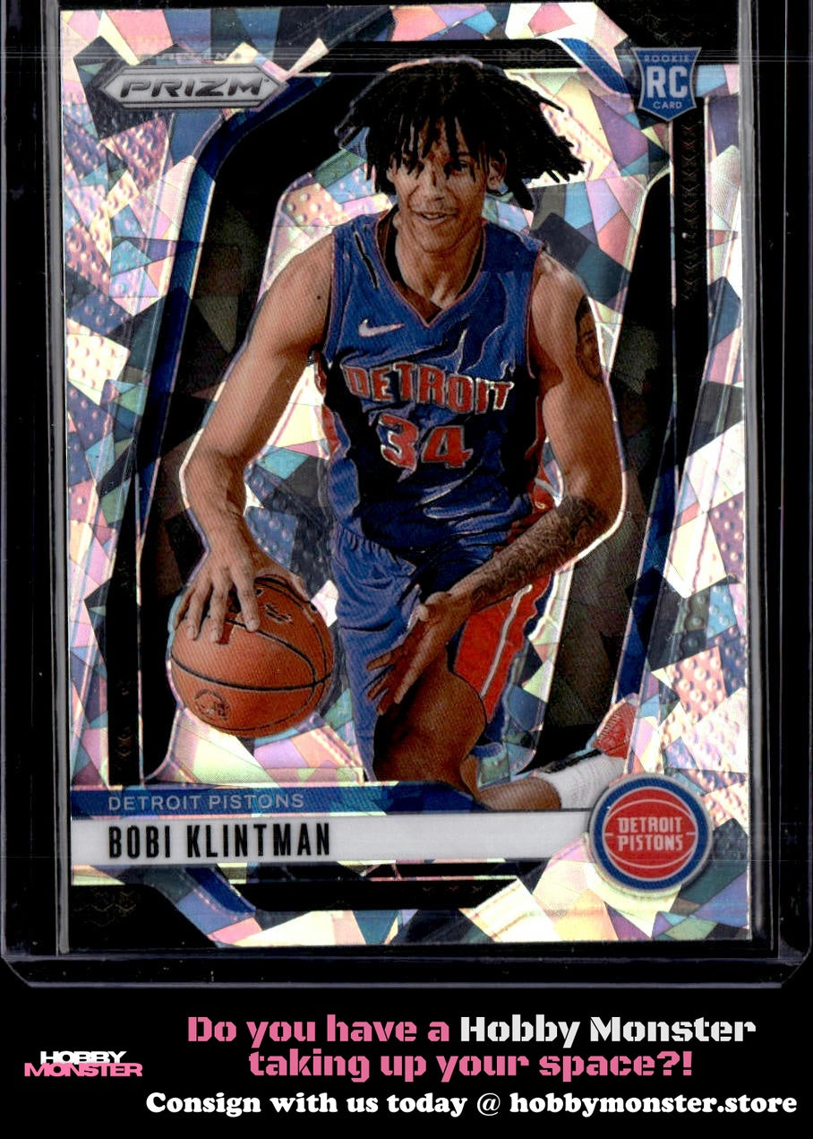 2024-25 Panini Prizm Bobi Klintman Prizms Ice Detroit Pistons