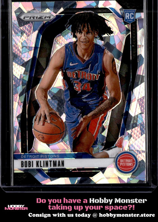 2024-25 Panini Prizm Bobi Klintman Prizms Ice Detroit Pistons