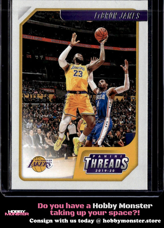 2019-20 Panini Chronicles LeBron James Threads Los Angeles Lakers