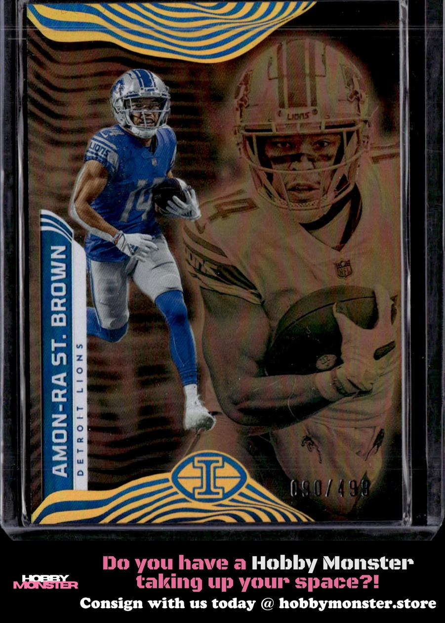 2022 Panini Illusions Amon-Ra St. Brown Bronze #/499 Lions