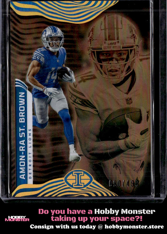 2022 Panini Illusions Amon-Ra St. Brown Bronze #/499 Lions