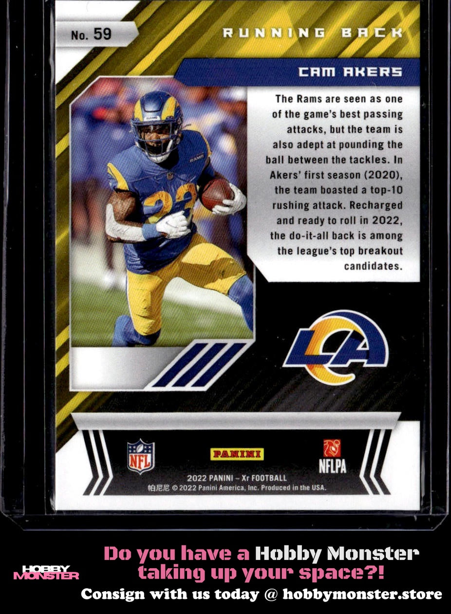 2022 Panini XR Cam Akers Red #/249 Los Angeles Rams