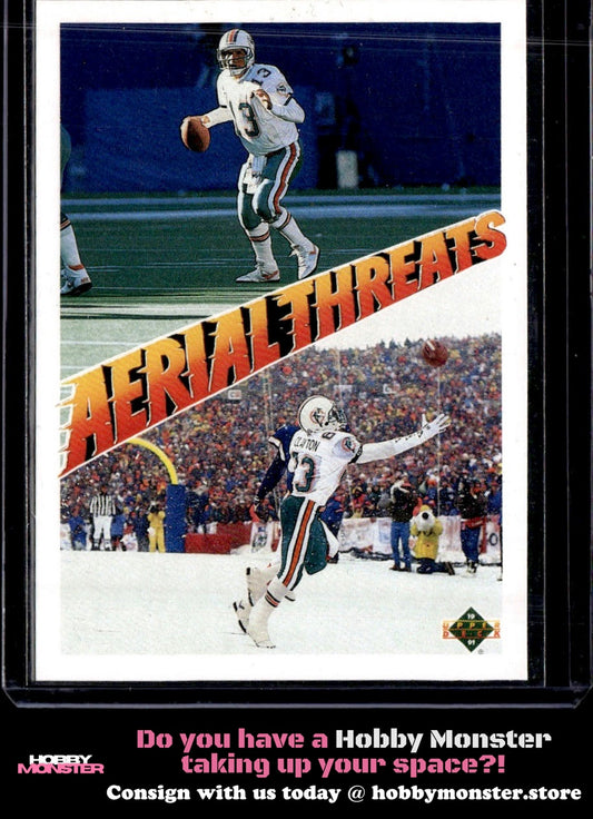 1991 Upper Deck Dan Marino / Mark Clayton Miami Dolphins