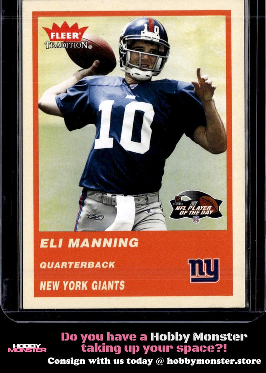 2004 NFLPA Player of the Day Eli Manning New York Giants