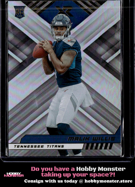 2022 Panini XR Malik Willis Rookie Tennessee Titans