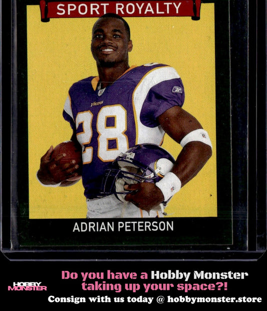 2009 Upper Deck Goudey Adrian Peterson Mini Green Minnesota Vikings