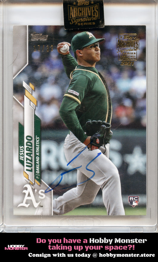 2021 Topps Archives Signature Jesus Luzardo Rookie Auto #/32 Athletics
