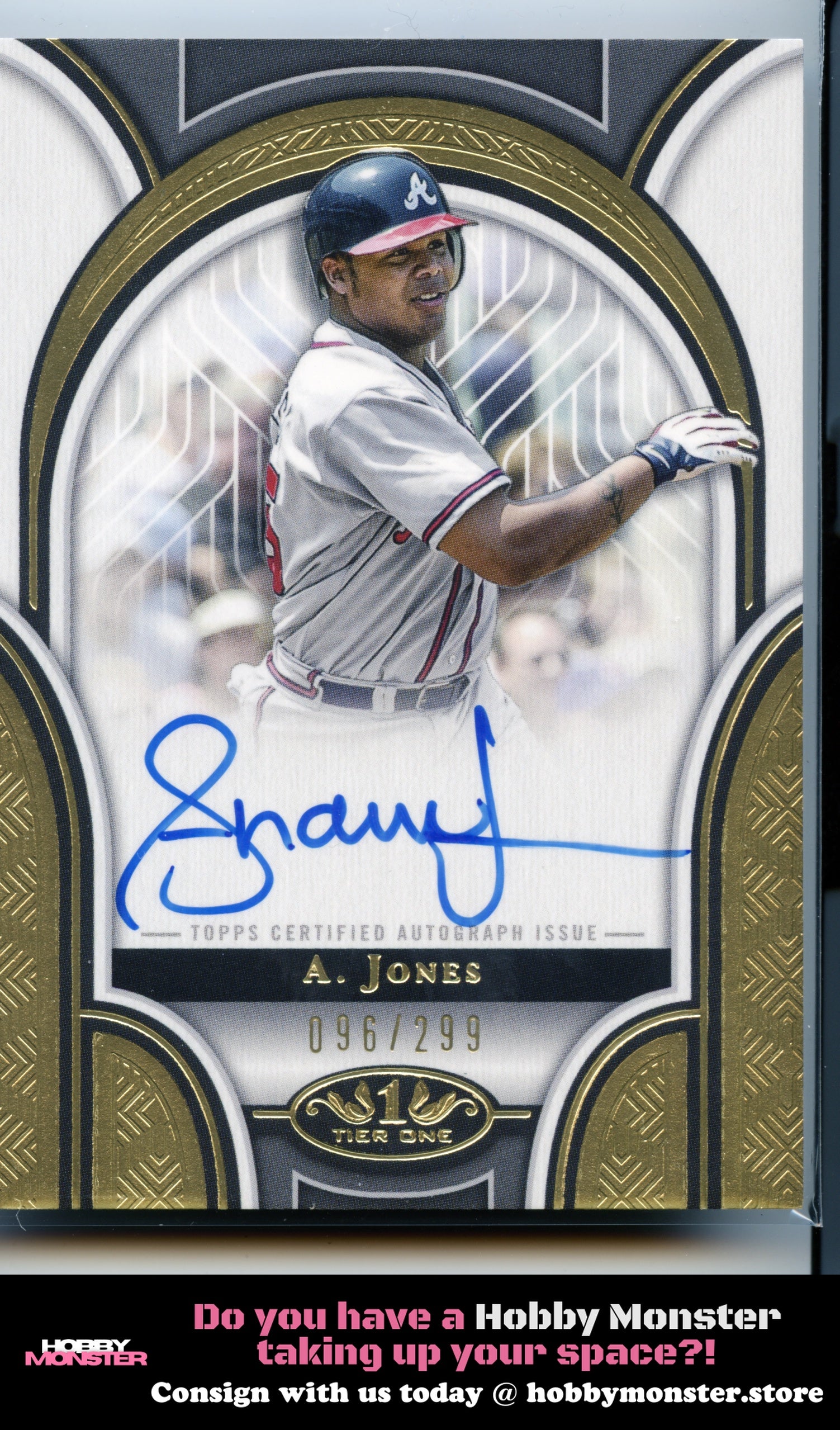 2023 Topps Tier One Andruw Jones Prime Performers Auto /299 Atlanta Braves
