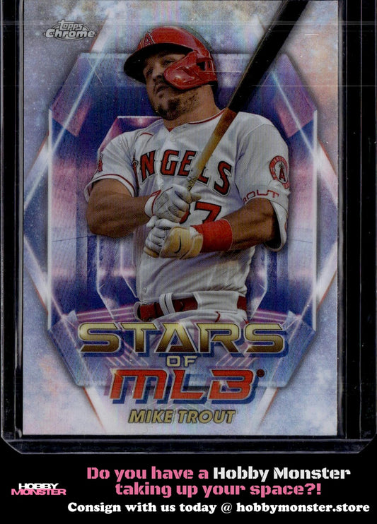 2023 Topps Mike Trout Stars of MLB Chrome Los Angeles Angels