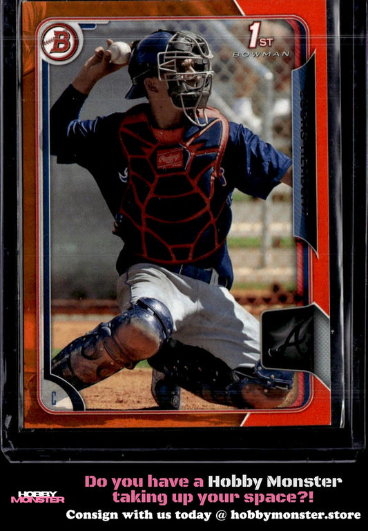 2015 Bowman Draft Lucas Herbert Orange #/25 Atlanta Braves