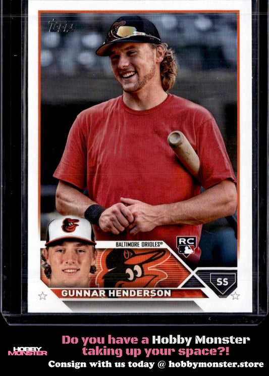 2023 Topps Gunnar Henderson Rookie Variations Baltimore Orioles