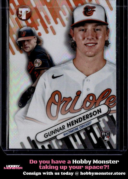 2023 Topps Pristine Gunnar Henderson Fresh Faces Baltimore Orioles
