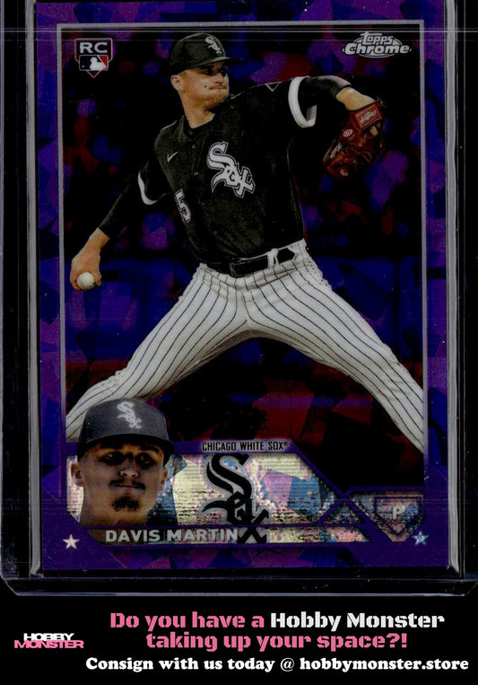 2023 Topps Chrome Sapphire Davis Martin Purple Rookie #/10 White Sox