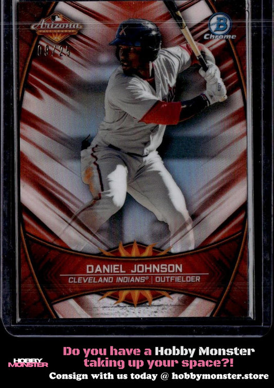 2019 Bowman Chrome Daniel Johnson Arizona Fall /25 Indians