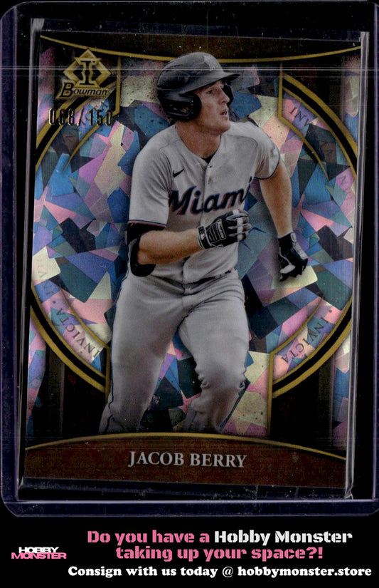 2023 Bowman Jacob Berry Bowman Invicta Atomic Refractors #/150 Miami Marlins
