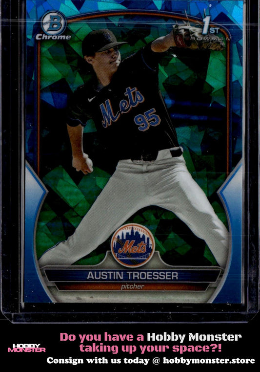 2023 Bowman Draft Sapphire Edition Austin Troesser New York Mets