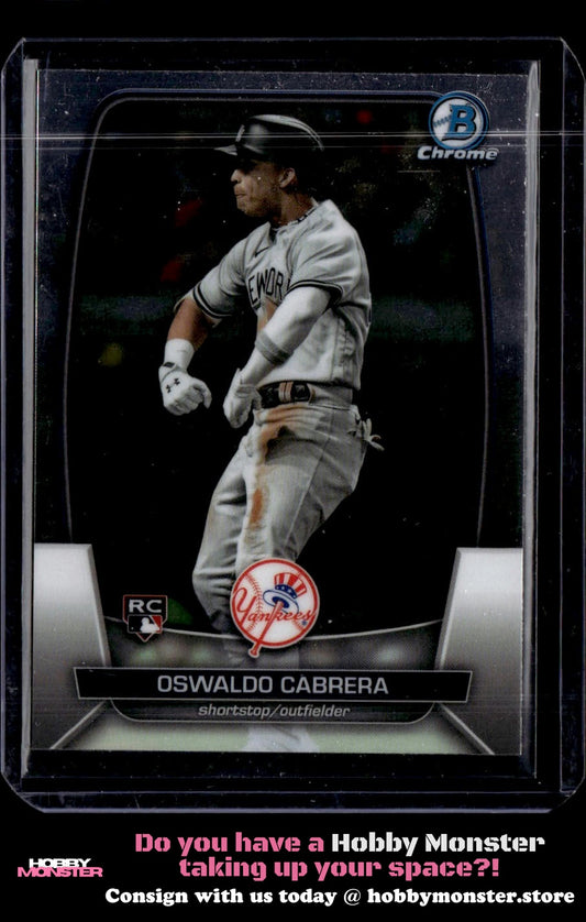 2023 Bowman Chrome Oswaldo Cabrera Rookie New York Yankees