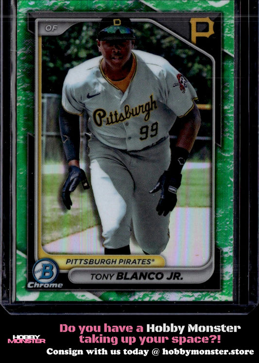 2024 Bowman Tony Blanco Jr. Chrome Lunar Glow Pittsburgh Pirates