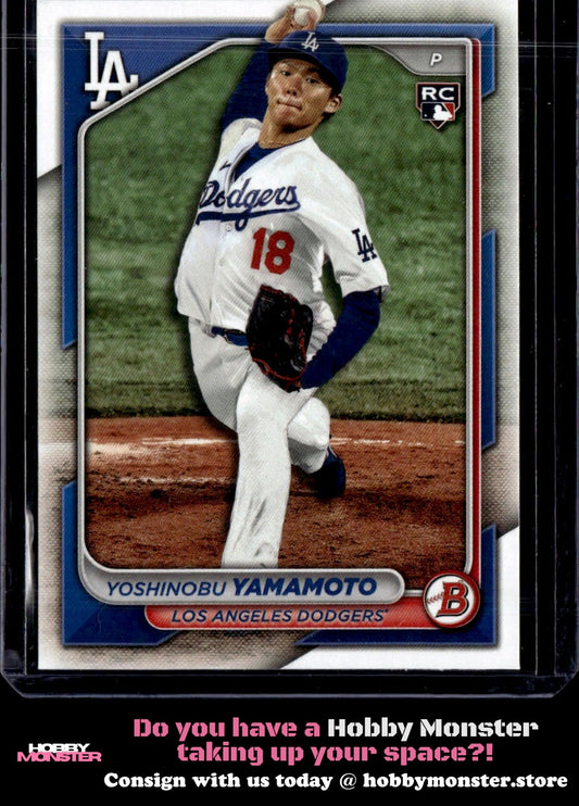 2024 Bowman Yoshinobu Yamamoto Rookie Los Angeles Dodgers